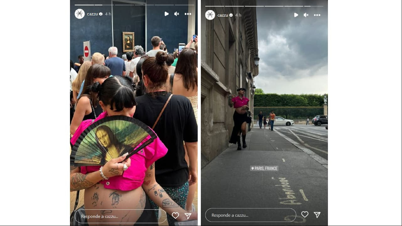 Cazzu está de vacaciones en París