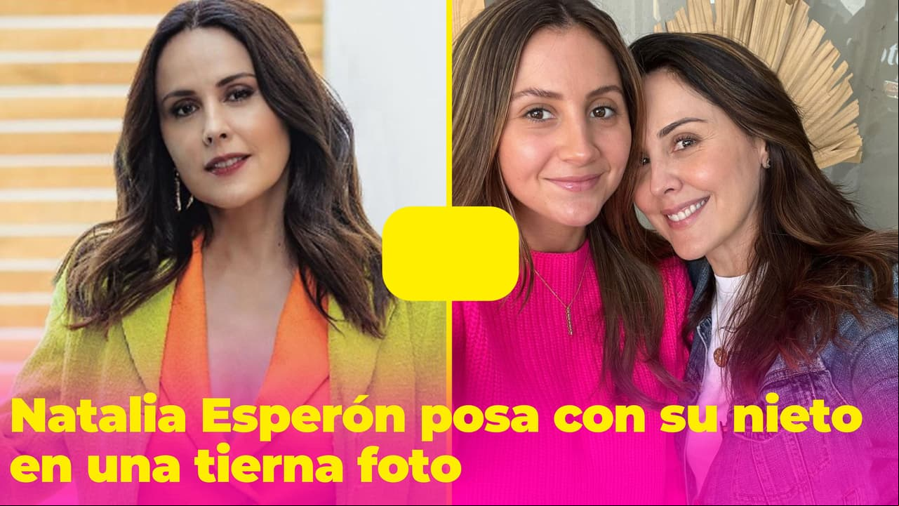 Natalia Esperón comparte una foto con su nieto por primera vez y hasta Eva Longoria reacciona