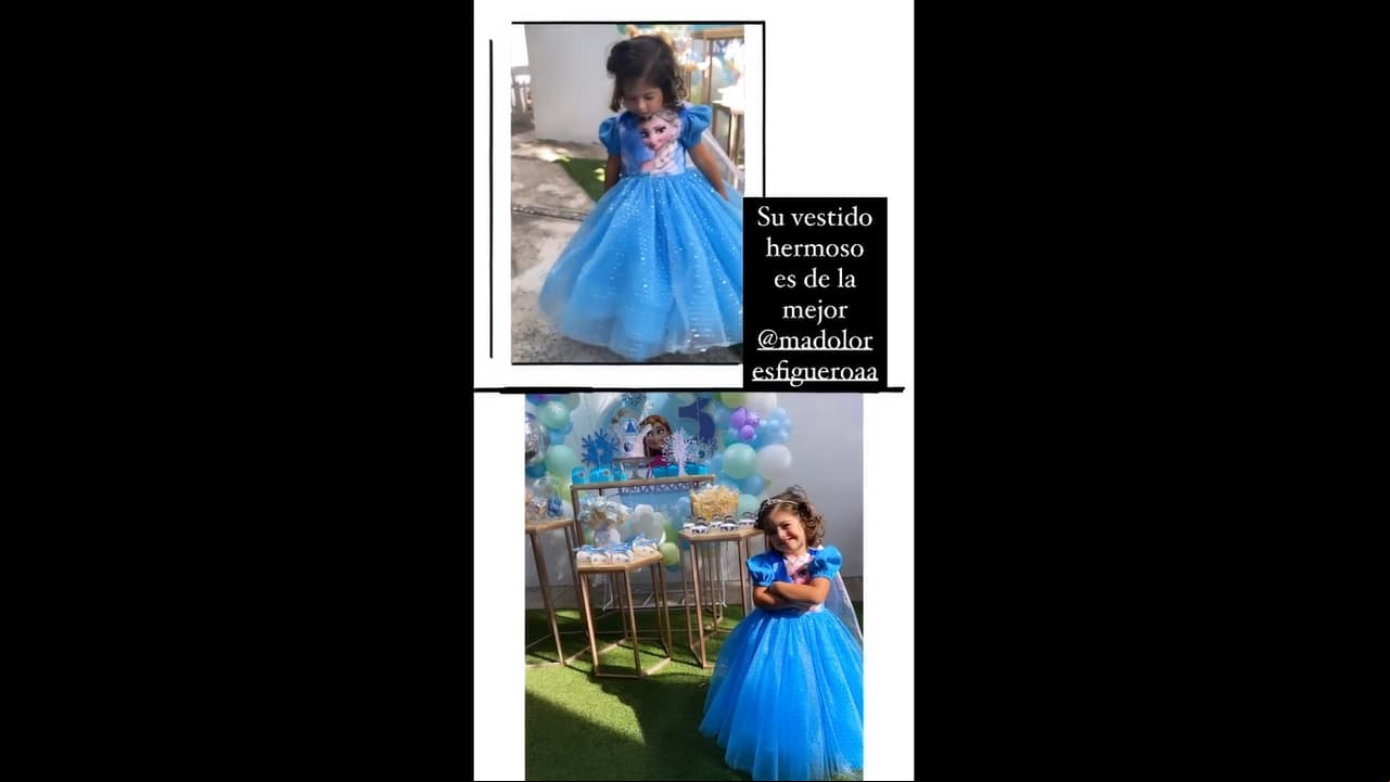 Además de la decoración, la primogénita de Fátima Torre decidió disfrazarse como su personaje favorito y hasta cantó el famoso tema ‘Libre soy’ junto algunas de sus invitadas.