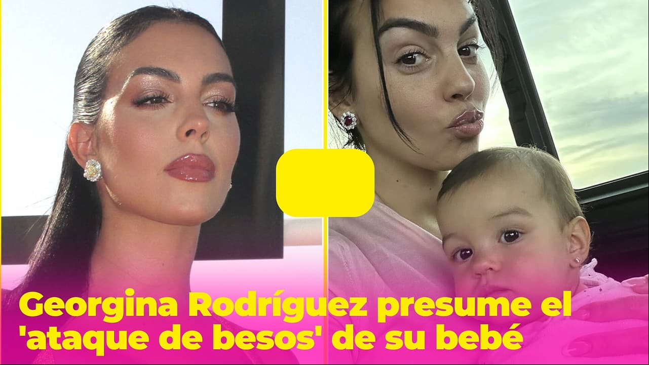 Georgina Rodríguez presume el 'ataque de besos' que su bebé le da a su hermana: ¡son las más tiernas!