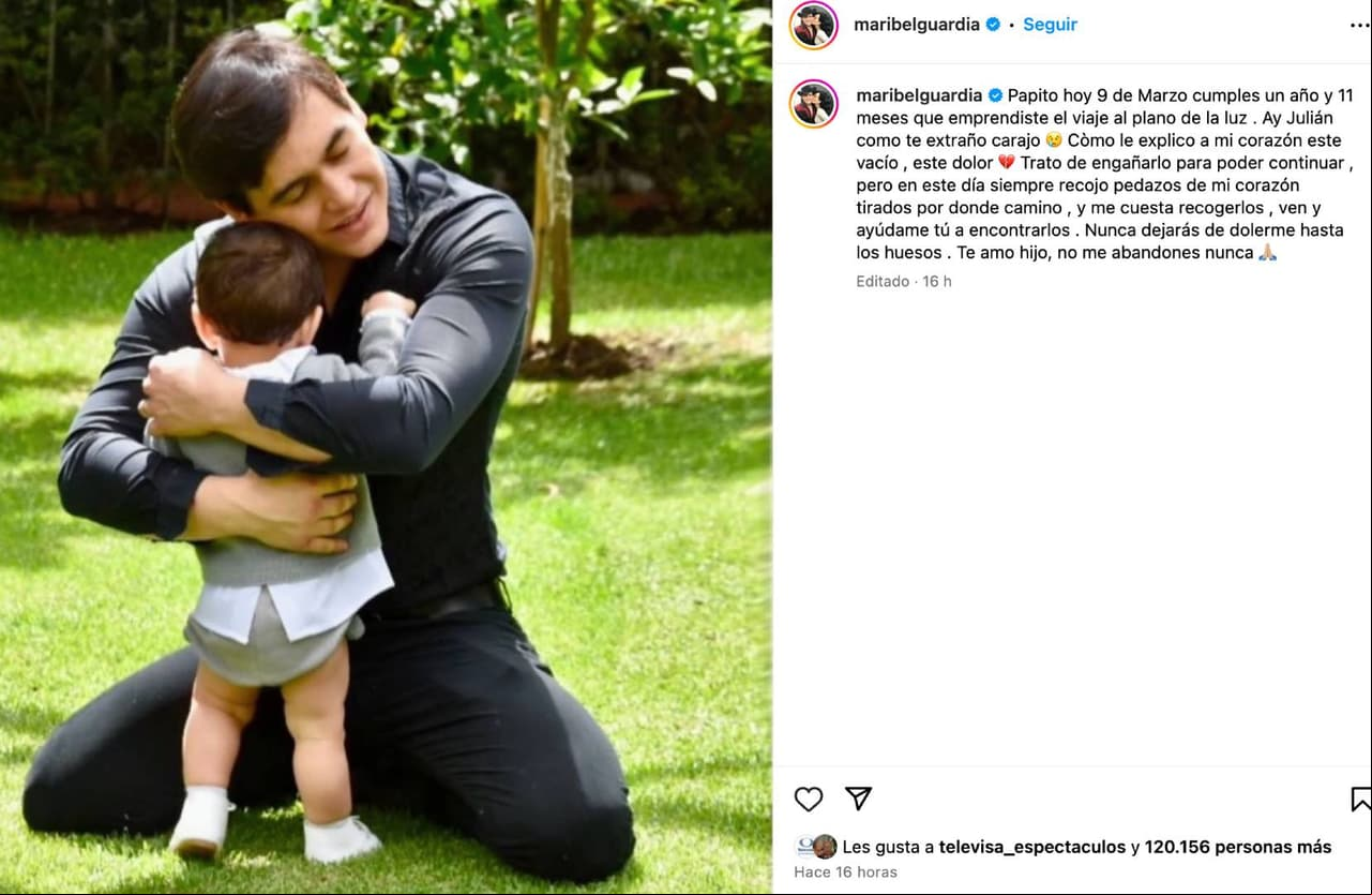 Maribel Guardia recuerda a su hijo Julián, a casi dos años de su muerte.