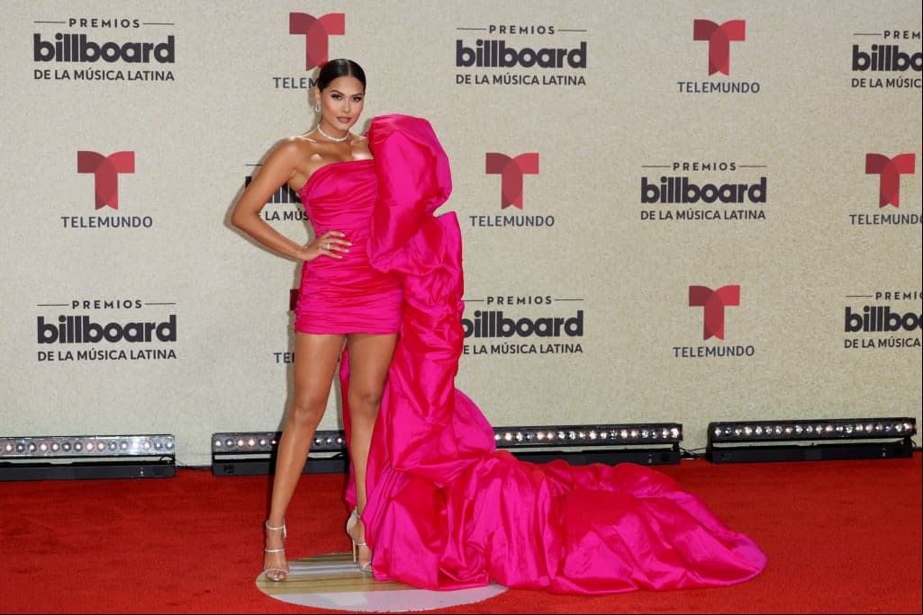 CORAL GABLES, FLORIDA - SEPTEMBER 23: Andrea Meza attends the 2021 Billboard Latin Music Awards at Watsco Center on September 23, 2021 in Coral Gables, Florida. (Photo by Rodrigo Varela/Getty Images)