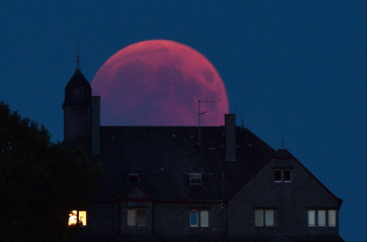 Eclipse lunar en Alemania