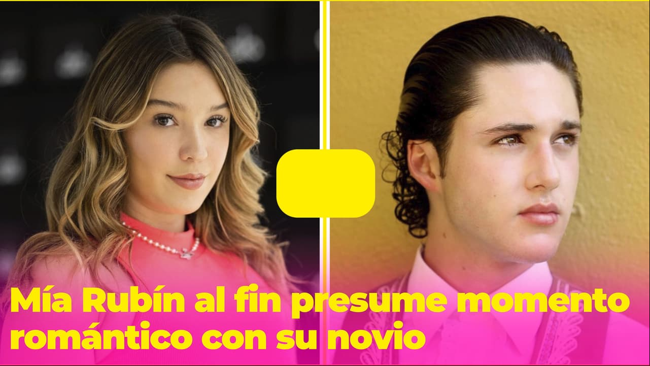 Mía Rubín se dejó ver en un romántico momento con su novio: luce muy enamorada