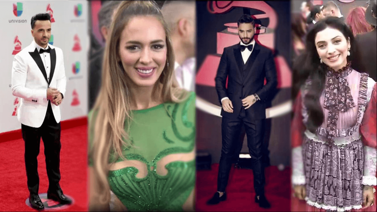 Así lucieron los famosos en los Latin Grammy