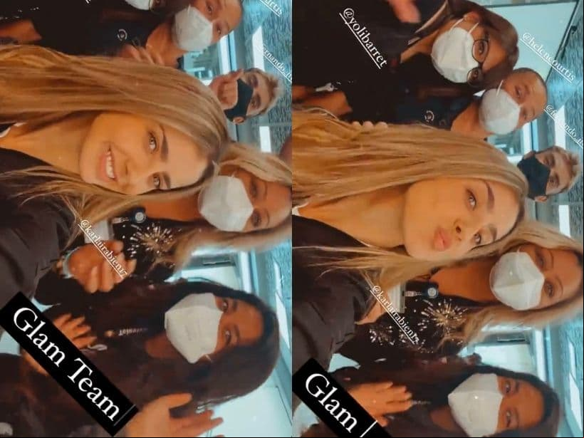 La actriz presumió su cambio de look en las redes sociales.