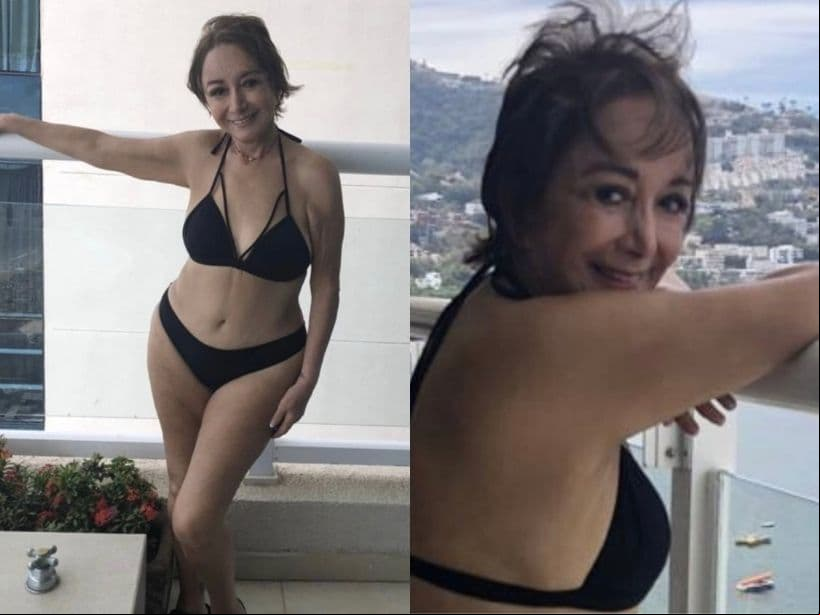 María Antonieta de las Nieves paraliza redes al posar en bikini a sus 70 años.