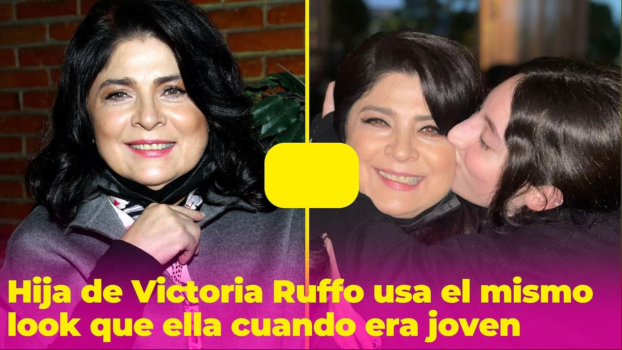 La hija de Victoria Ruffo sorprende con el mismo look que la actriz lucía cuando era joven