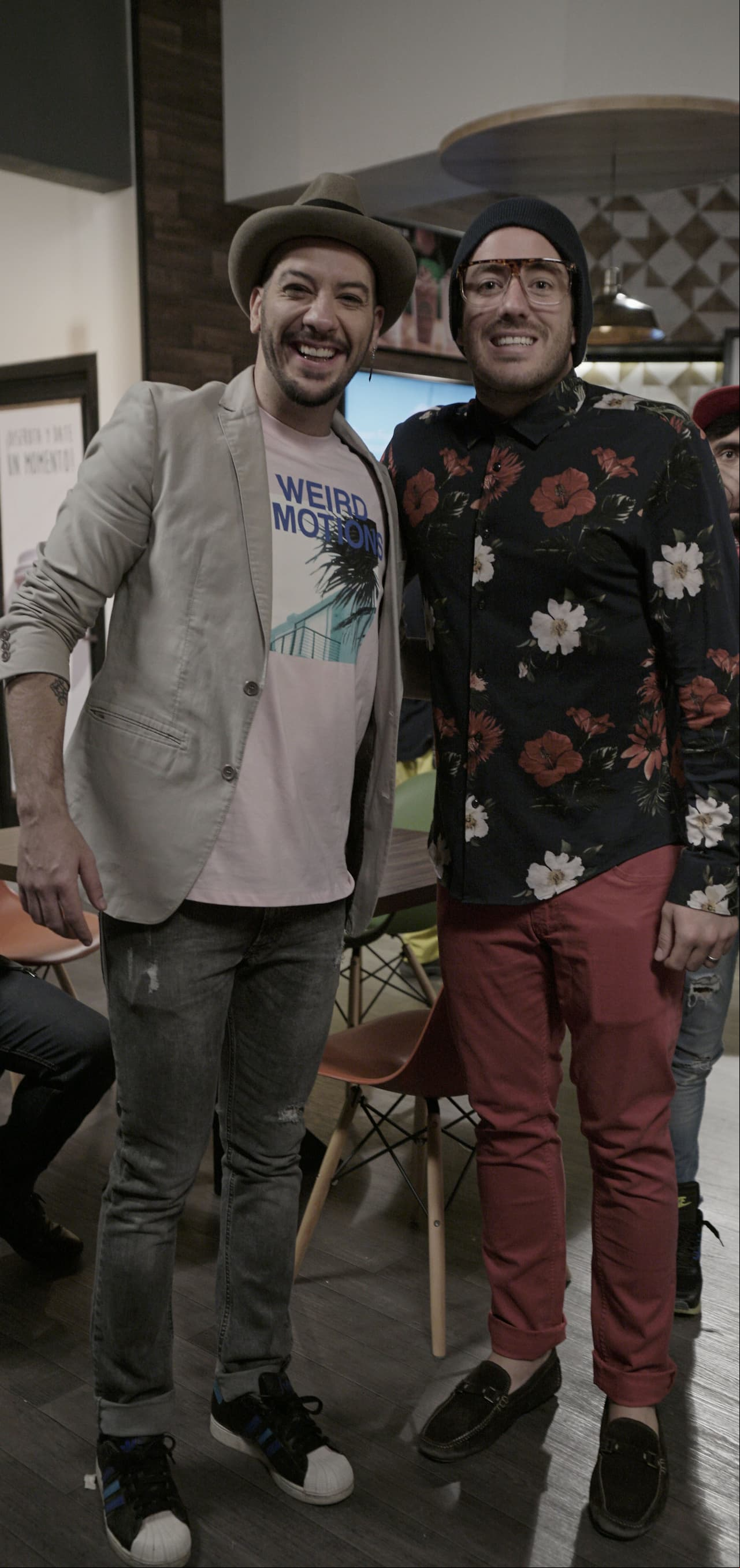 Faisy y Juan Diego Covarrubias detrás de cámaras