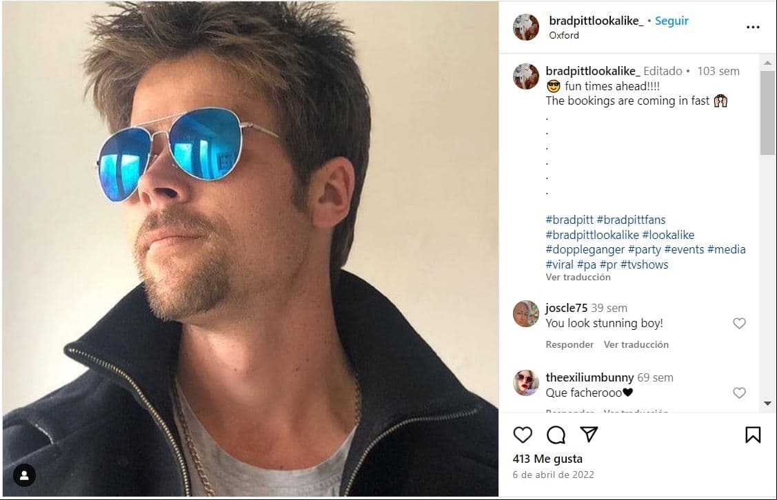 El doble de Brad Pitt