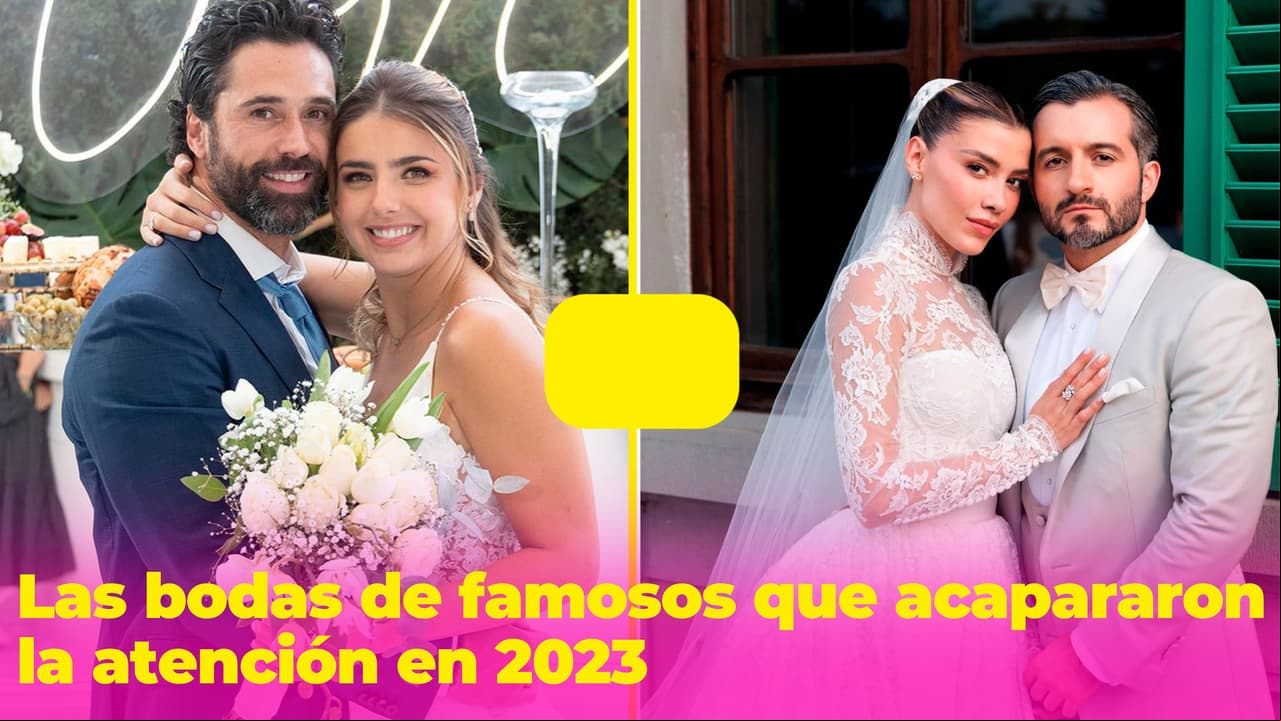 Bodas de famosos que nos deslumbraron con su lujo: llenaron de romance el 2023