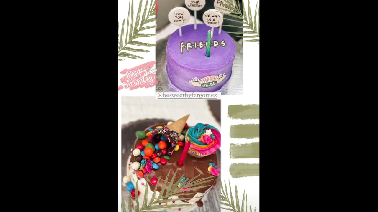 Pero el actor no fue el único que presumió la celebración, Irina Baeva compartió en su cuenta de Instagram fotografías similares tanto de la decoración como de los pasteles.