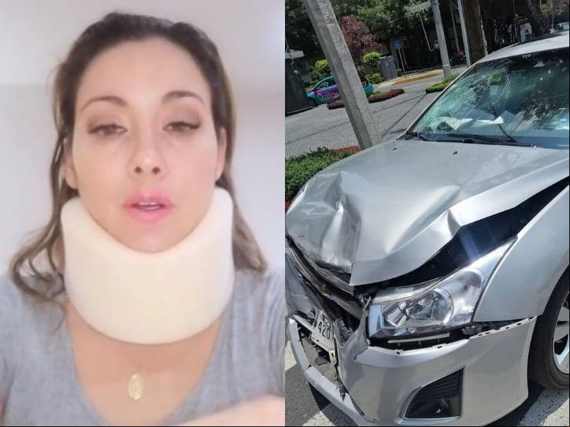 La actriz sufrió un accidente el fin de semana pasado luego de que su automóvil que quedó sin frenos.