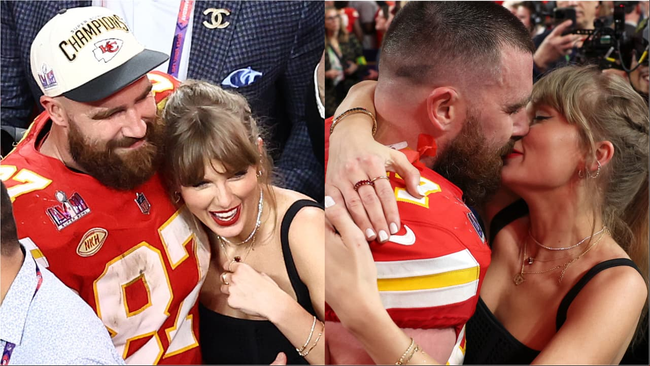 La abuchearon y sufrió, pero Taylor Swift termina festejando con Travis Kelce en el Super Bowl