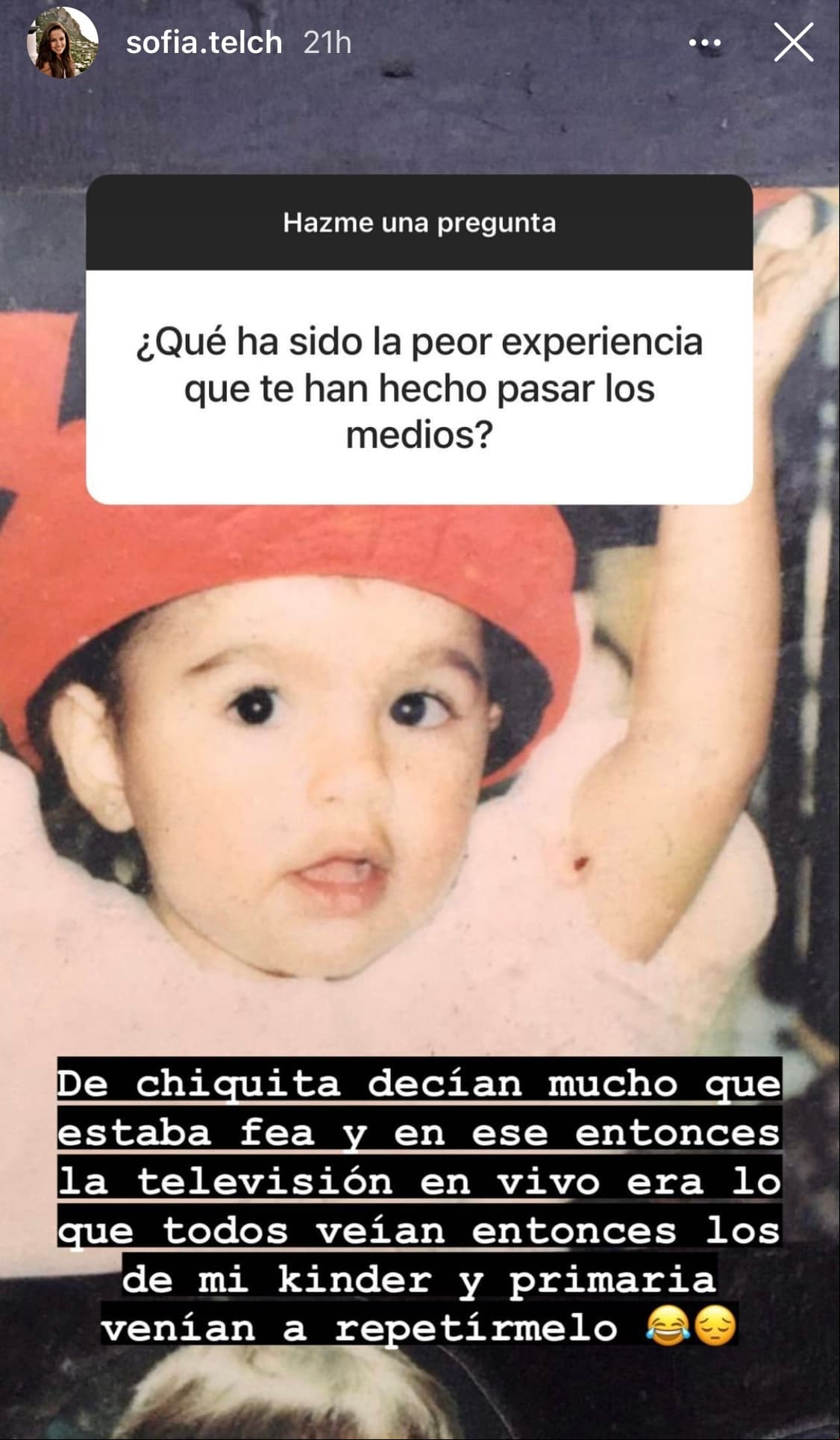 Sofía Telch destapa las duras críticas que enfrentó en su niñez.