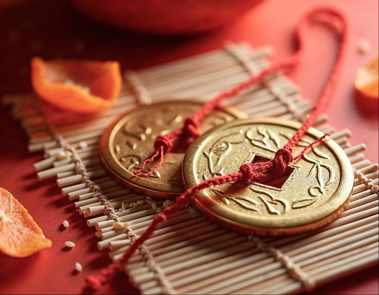 Monedas chinas.