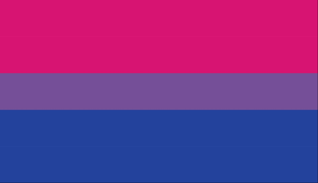 Vector modern bi flag background. type of sexual minorities